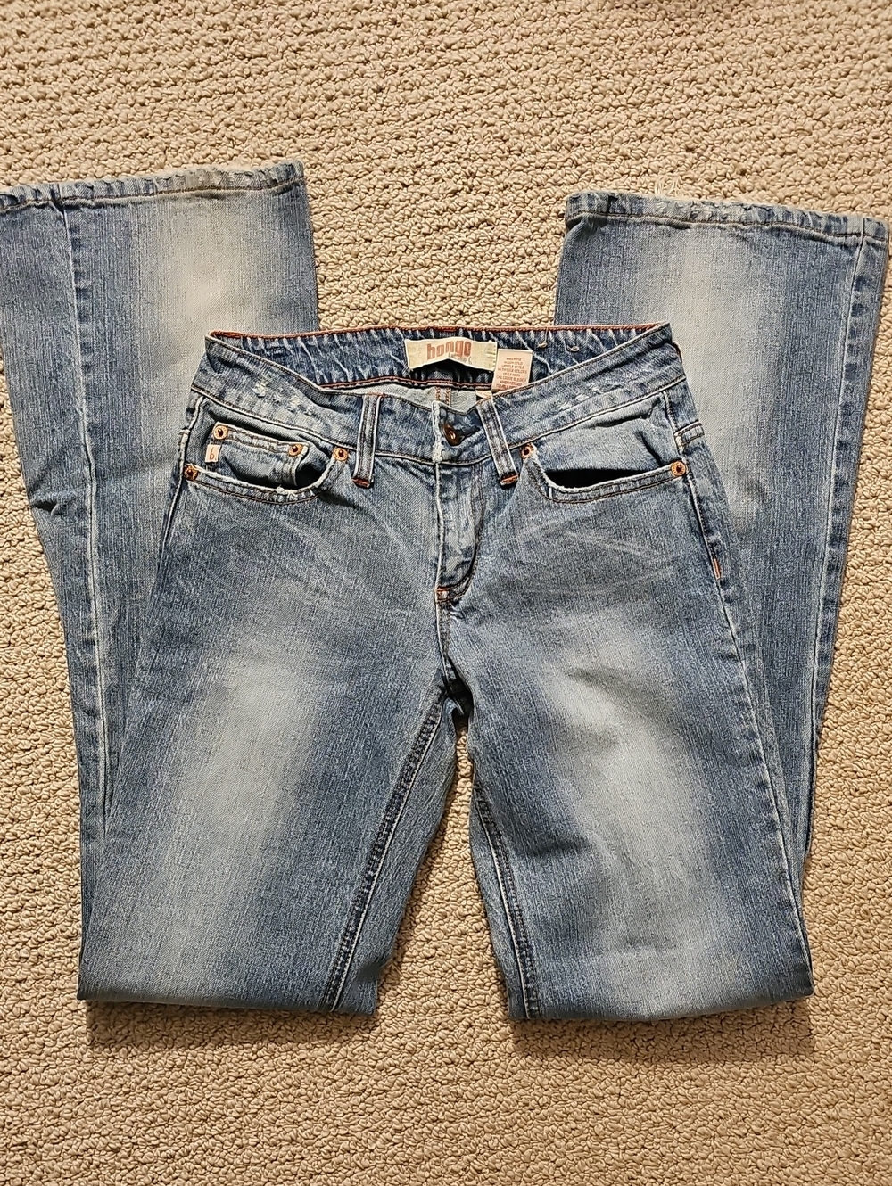 BONGO Women's Faded Blue Bootcut Jeans